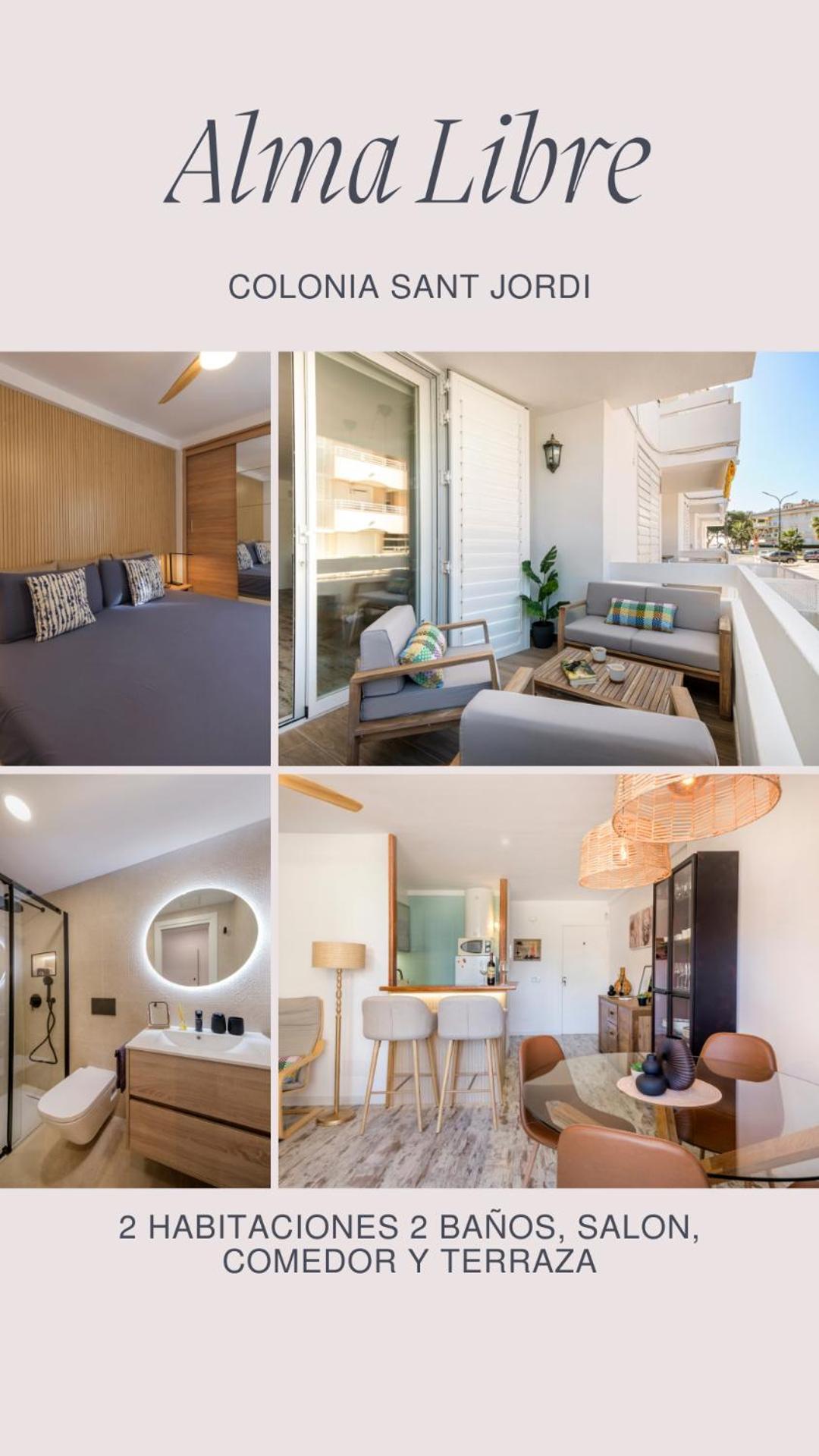 Alma Libre Beach Apartment Colonia de Sant Jordi Eksteriør billede